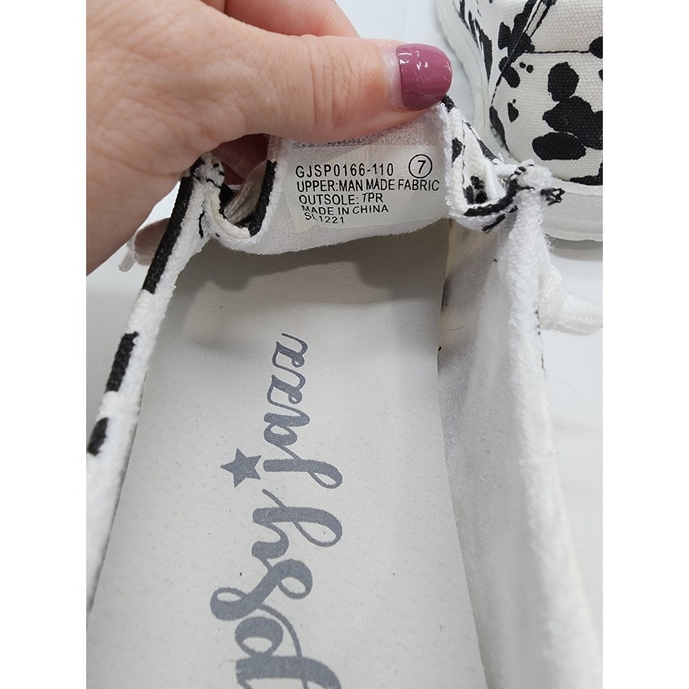 Gypsy Jazz Embroidered Cow Print Slip-On Casual Shoes Women's Sz 7 - Picture 8 of 9